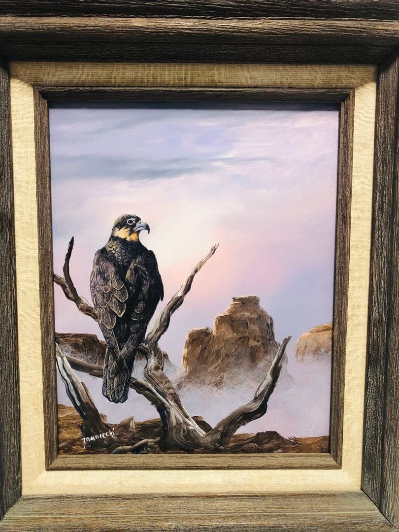 Anton Znaniecki ハヤブサ Falcon 絵画