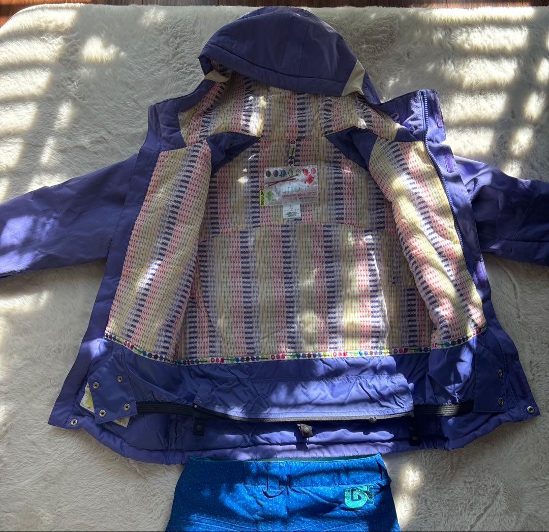 子ども用スノーボードウェア（紫・青）