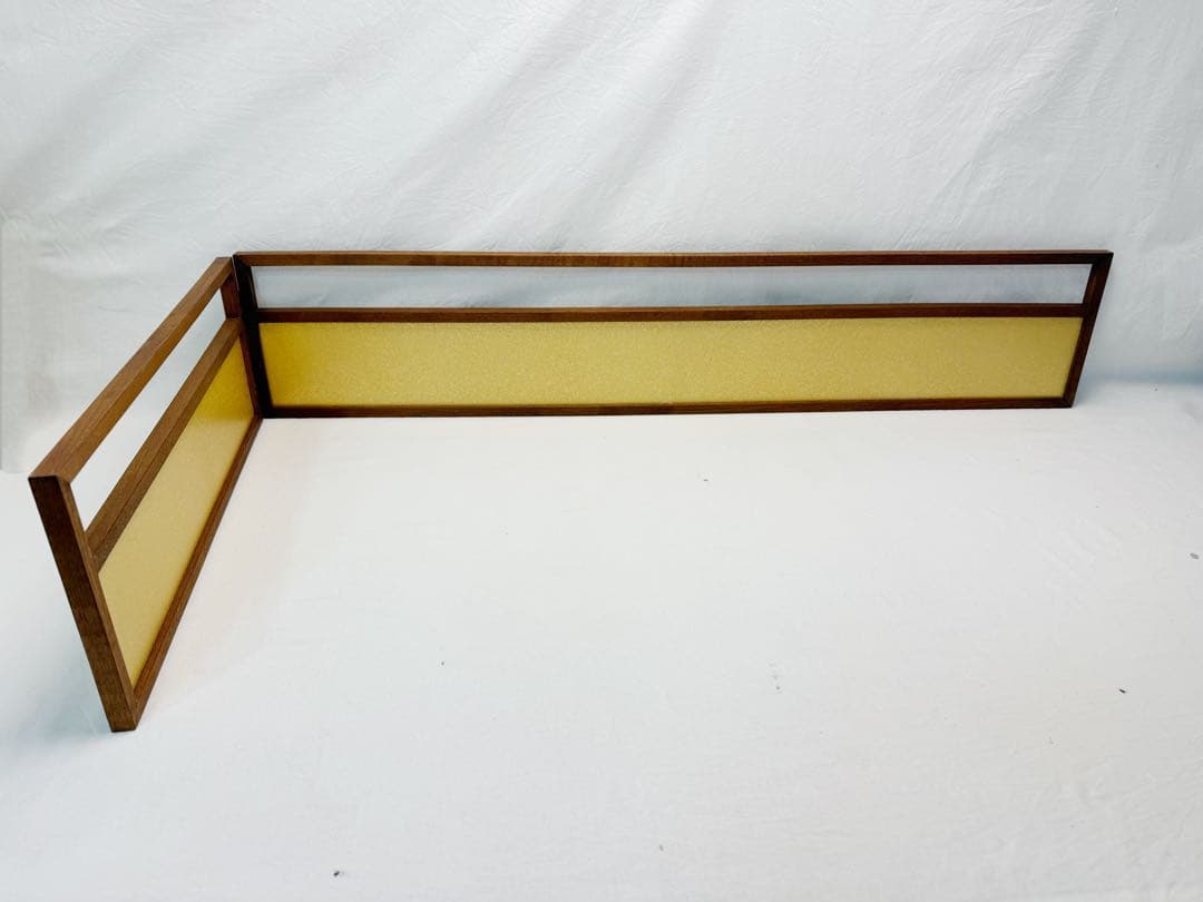 ほぼ未使用 茶道具 煎茶用 風炉先屏風 桑縁 金砂子 裏白 両面使い 紙箱