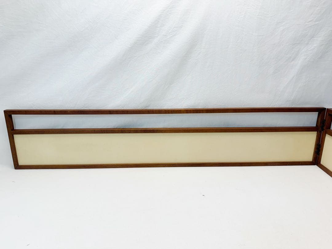 ほぼ未使用 茶道具 煎茶用 風炉先屏風 桑縁 金砂子 裏白 両面使い 紙箱