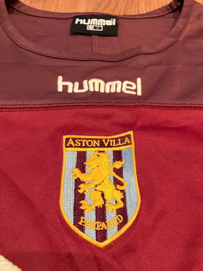 アストンヴィラ Hummel トレーニングシャツ DWS 古着　アストンビラ