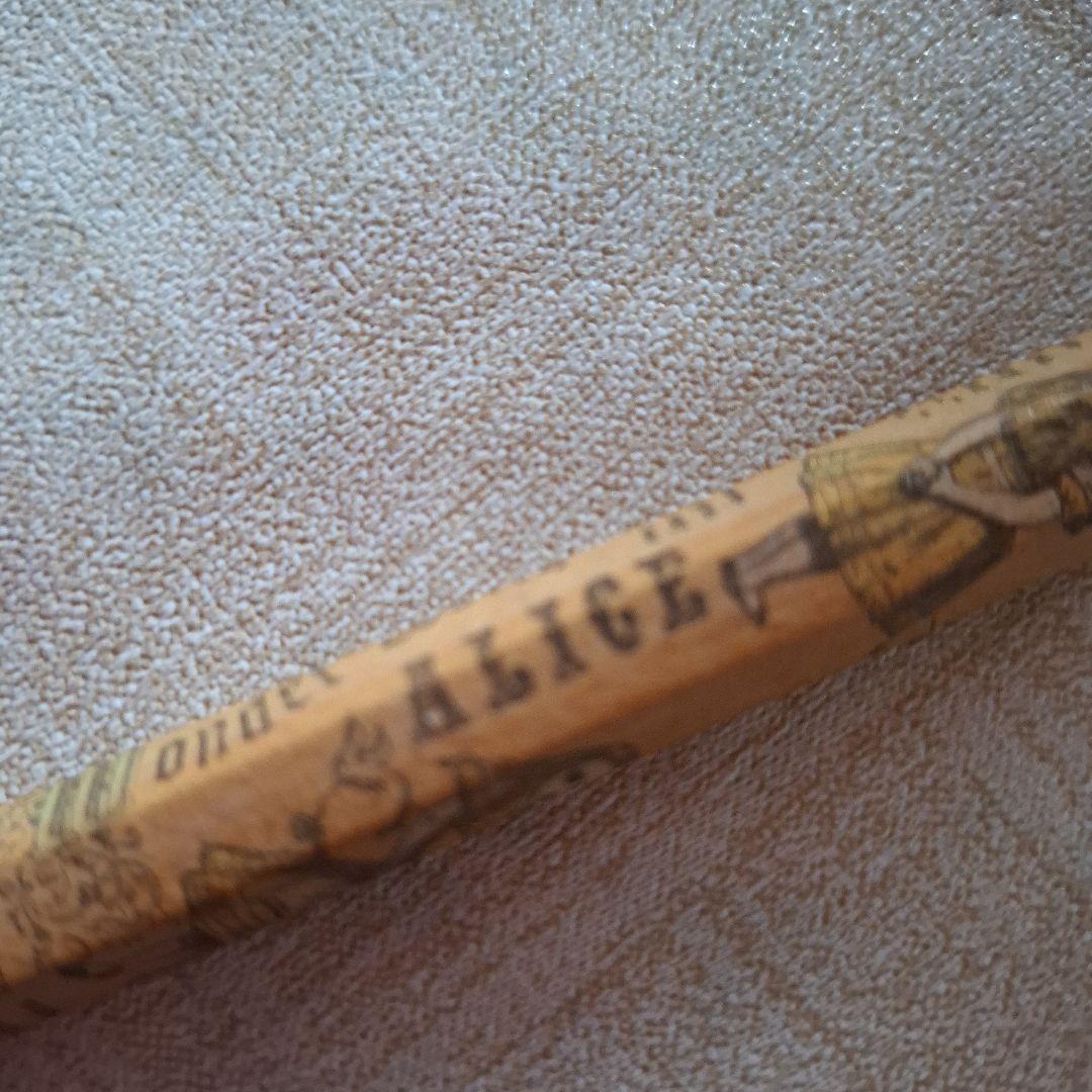 希少！レトロ 木製シャープペンシル 不思議の国のアリス