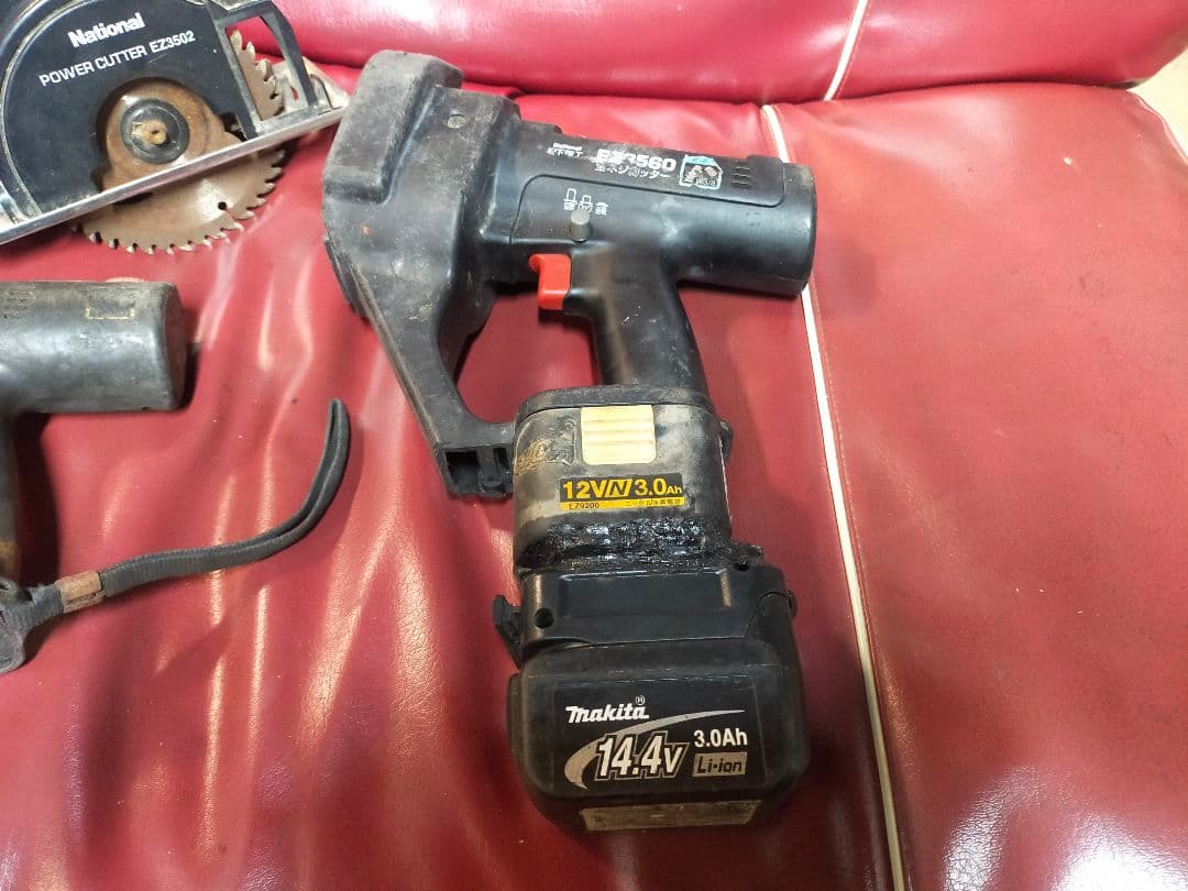 ナショナル　旧型充電工具　４種　マキタアダプター付