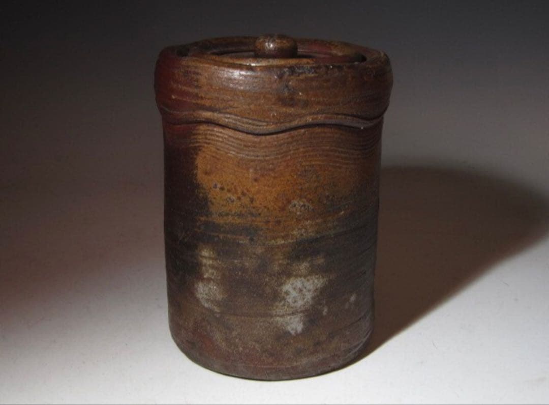 古備前水指「長良」裏千家六代 六閑斎花押の時代の名品！7126