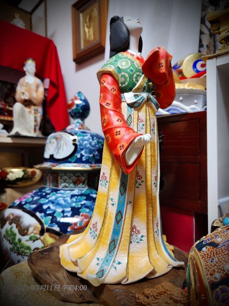 卓越技能保持者 無形文化財保持者 川崎幸子 作 博多人形 筑紫の児島