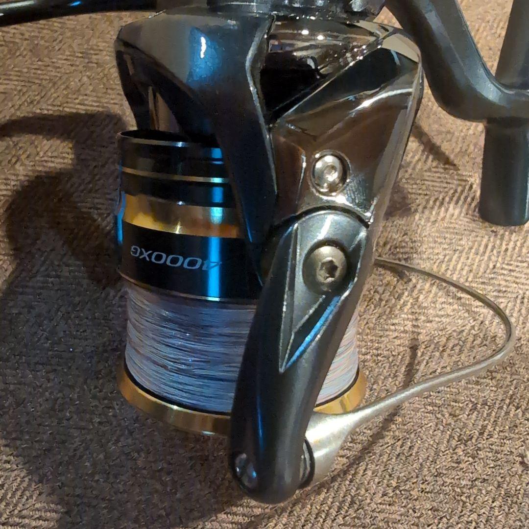 シマノアルテグラ4000XG スピニングリール 黒/金　ゴメクサスハンドル