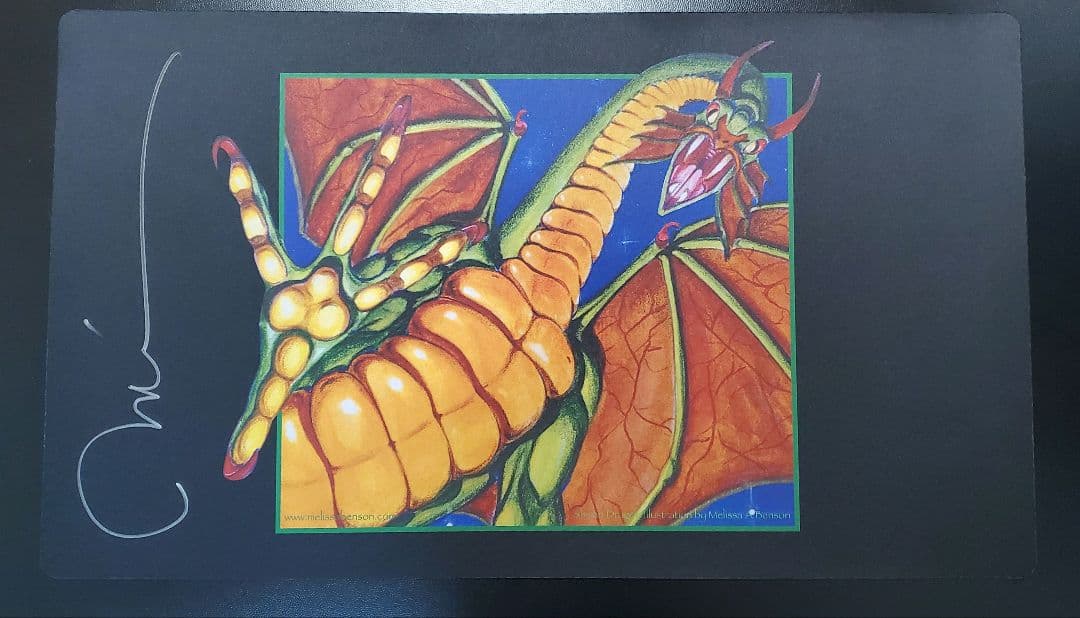 シヴ山のドラゴン プレイマット サイン入り MTG