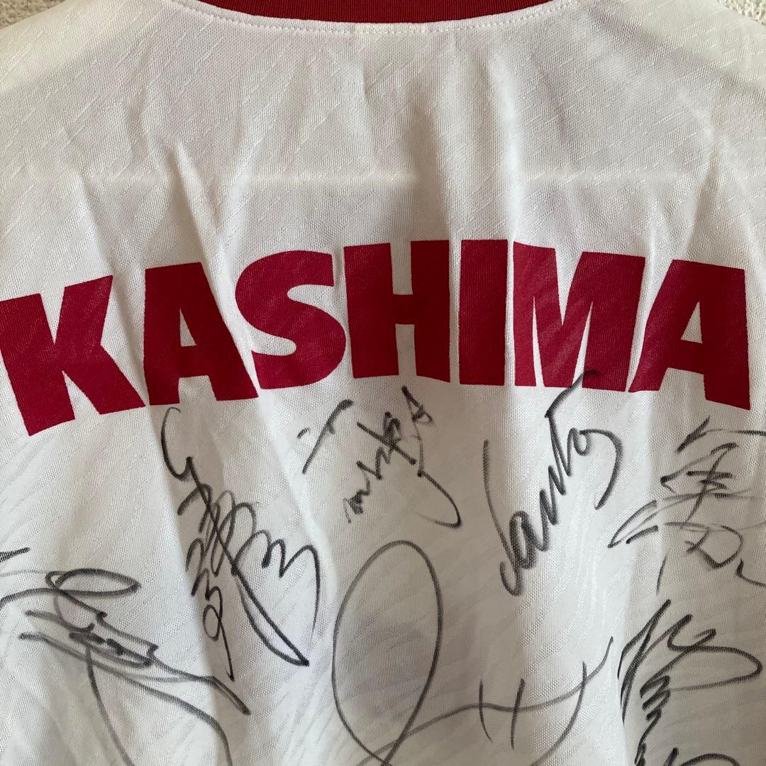 【貴重サイン多数】鹿島アントラーズ Jリーグ創設期　ユニフォーム　ビンテージw