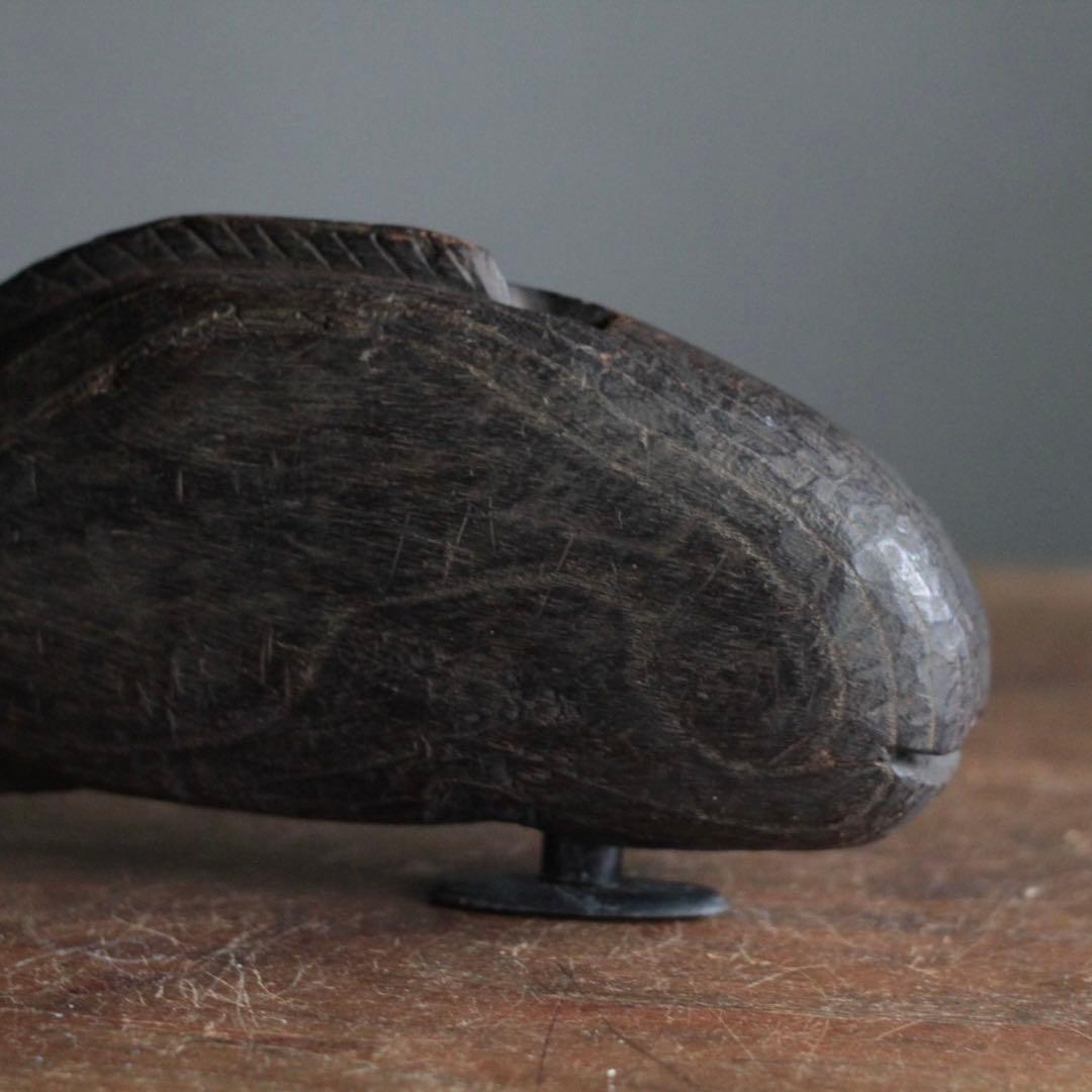 魚の 自在鉤 横木 古道具 アンティーク 日本の古道具 古道具 アンティーク