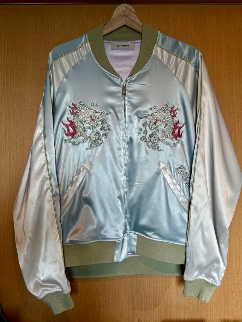 ずとまよ 香辛龍 スカジャン ミントグリーン Ｌサイズ