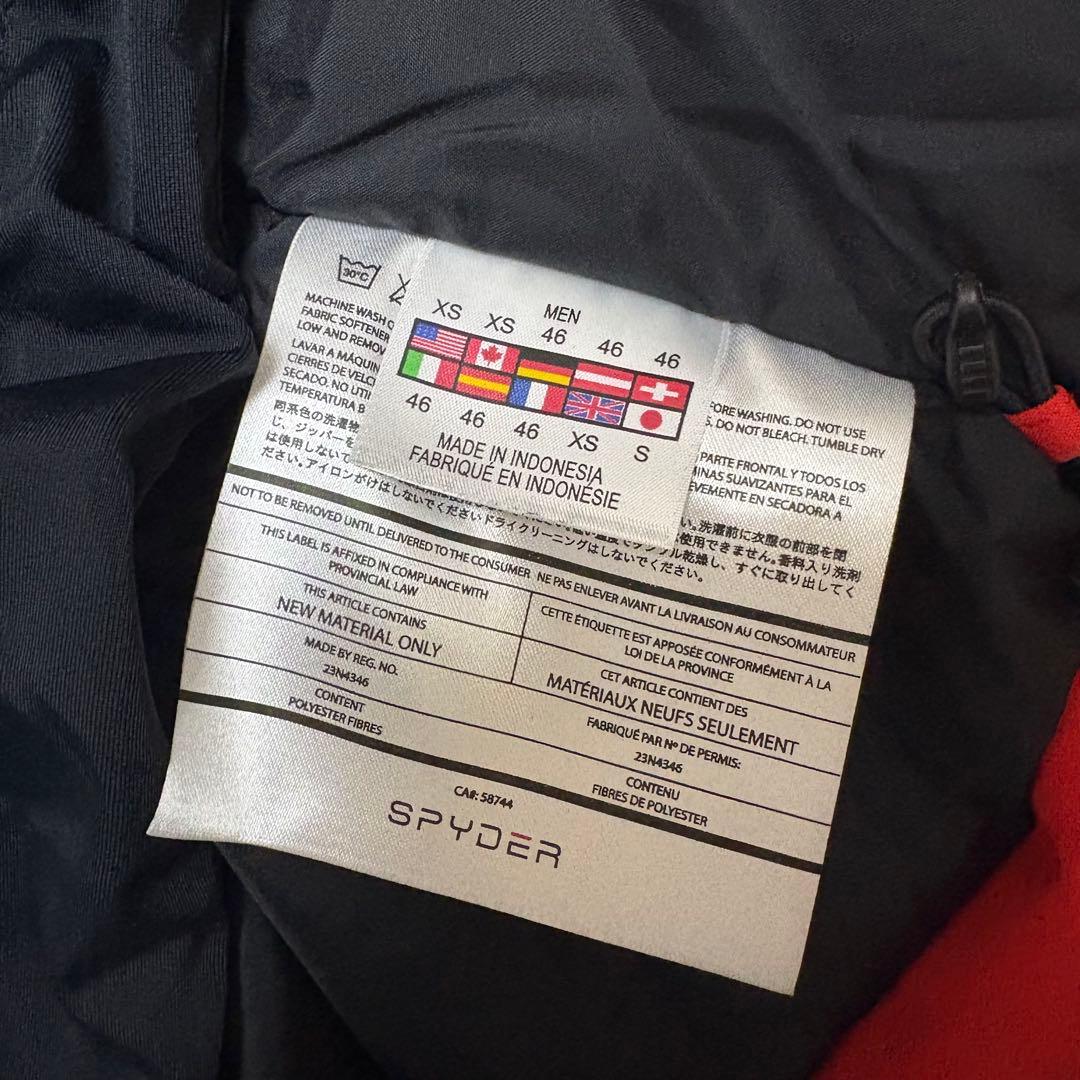 Spyder スキーウェア Sサイズ　赤/オレンジ/黒