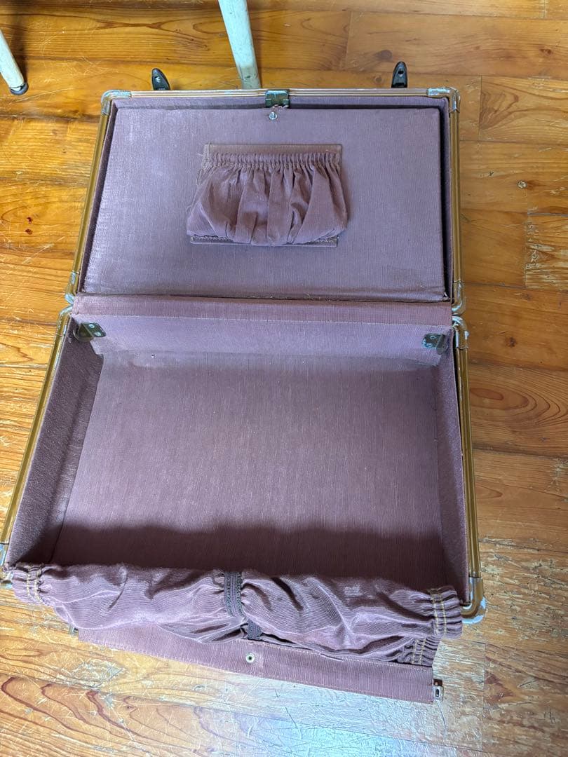 クラシックブラウンレザー スーツケース