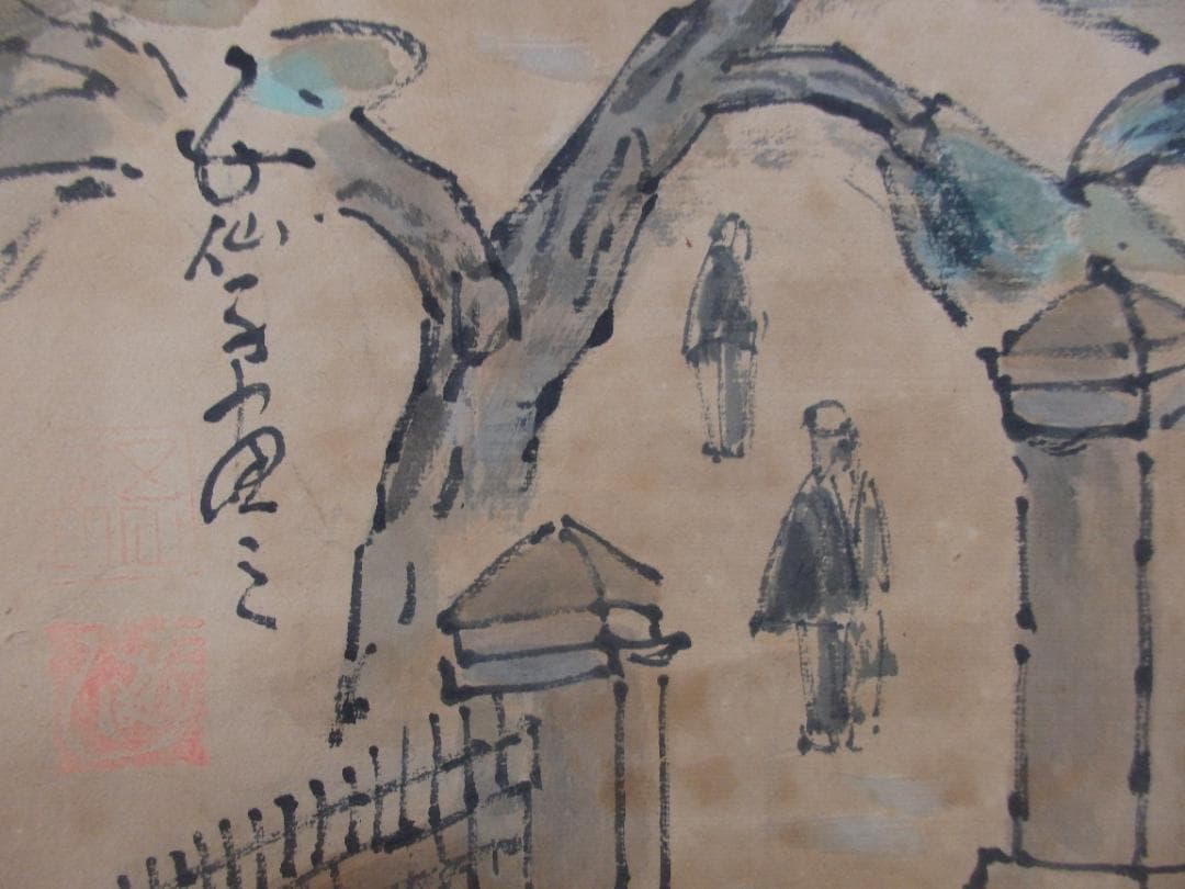 逸品 高橋五仙子『白山灘』明治大正昭和初期を描く新潟の風景画 直筆本物保証 扁額