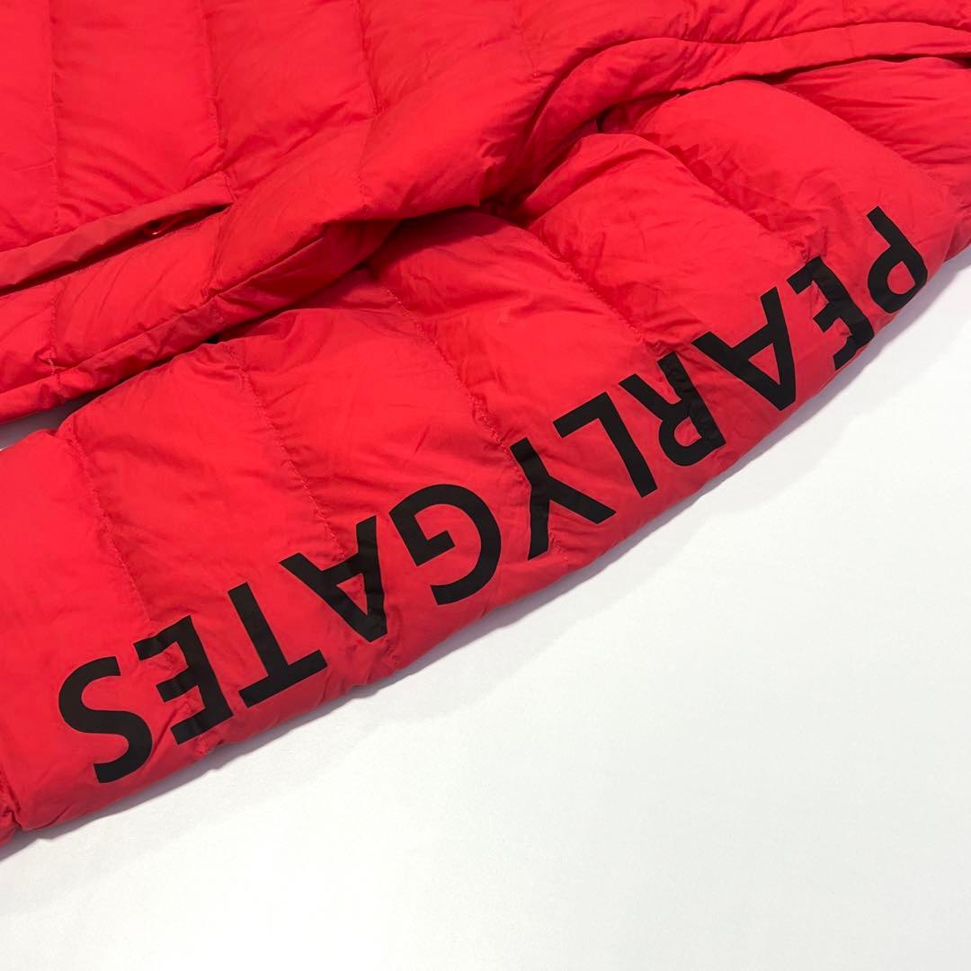 Pearly gates パーリーゲイツ　ダウンジャケット　メンズ　ロゴ　赤　L