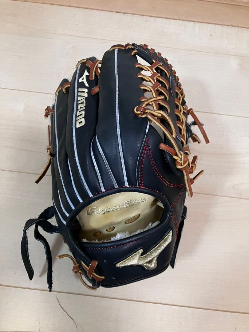 MIZUNO 軟式グローブ 外野手用 ヌートバーモデル ブラック/ブラウン