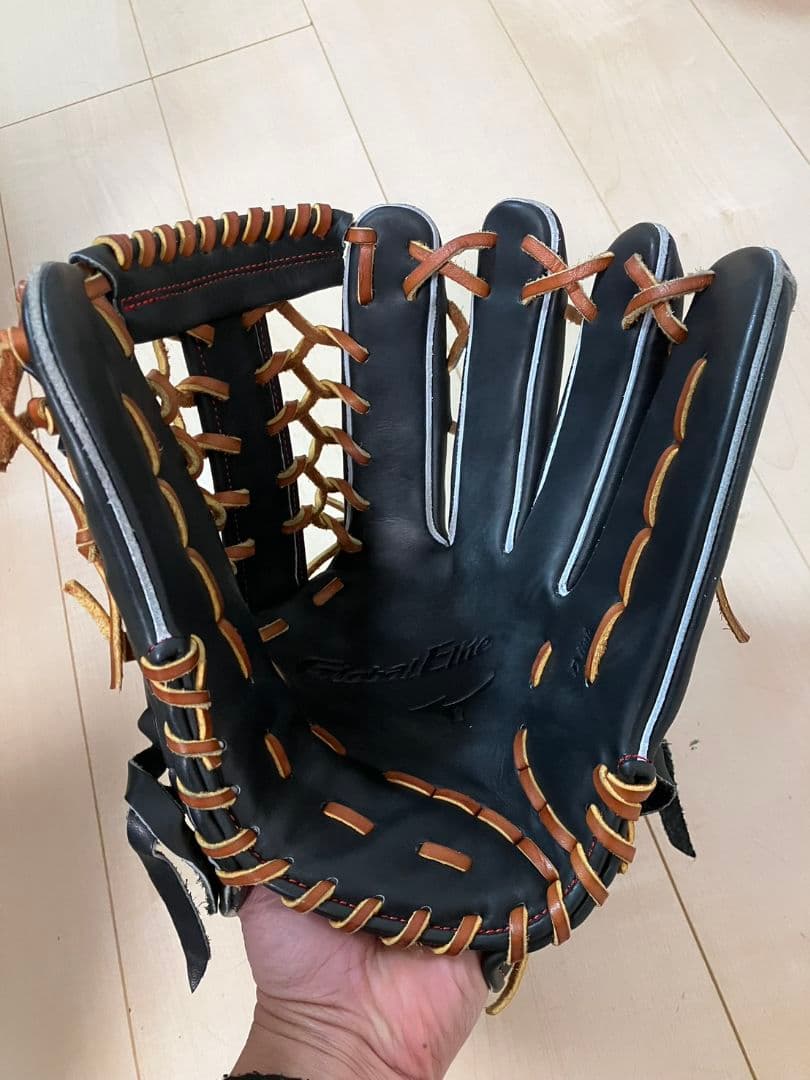 MIZUNO 軟式グローブ 外野手用 ヌートバーモデル ブラック/ブラウン