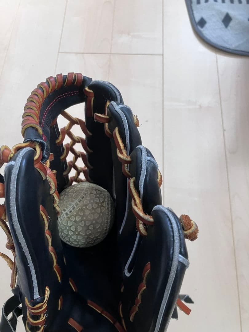 MIZUNO 軟式グローブ 外野手用 ヌートバーモデル ブラック/ブラウン