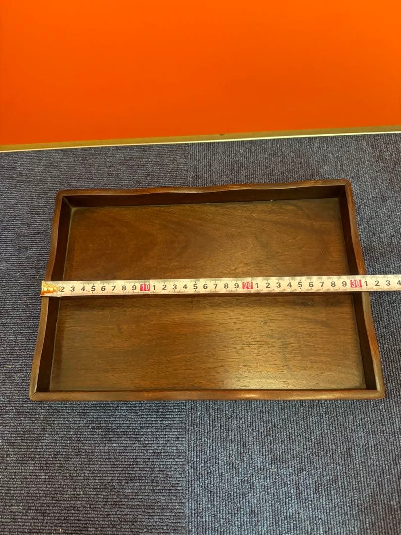 1961 唐木 煎茶盆 煎茶道具 古美術 古道具 アンティーク 木地盆　時代物