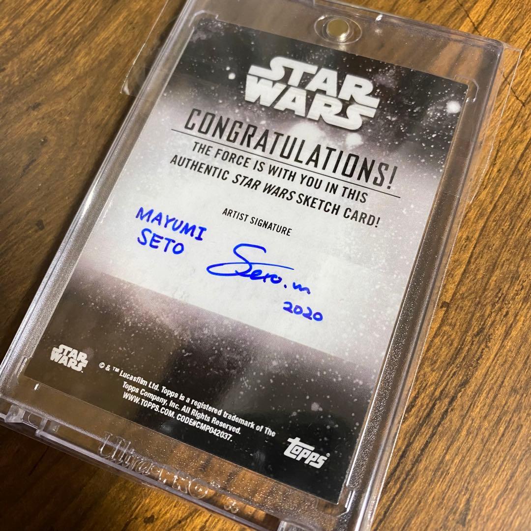【激レア】STAR WARS topps SETO MAYUMI スケッチ