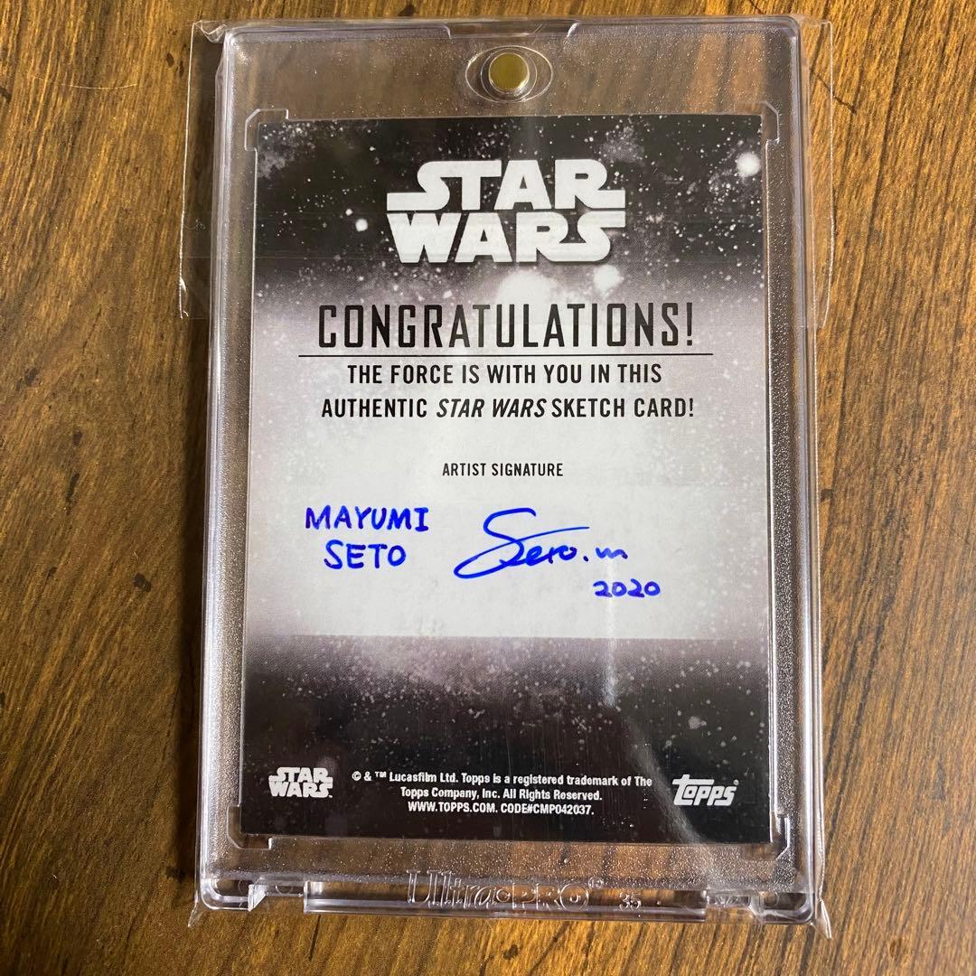 【激レア】STAR WARS topps SETO MAYUMI スケッチ