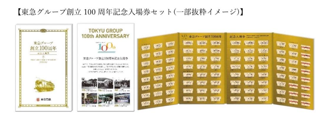東急グループ　創立100周年　記念入場券　東急電鉄