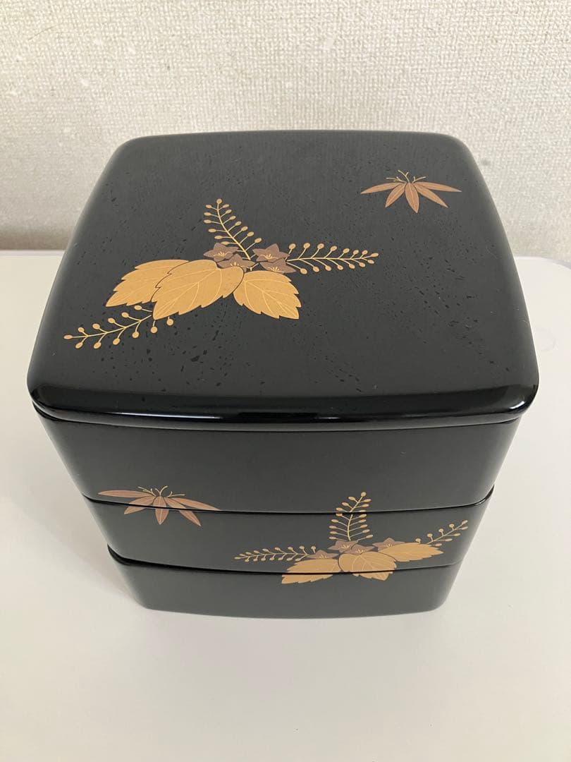 輪島塗　お重　3段