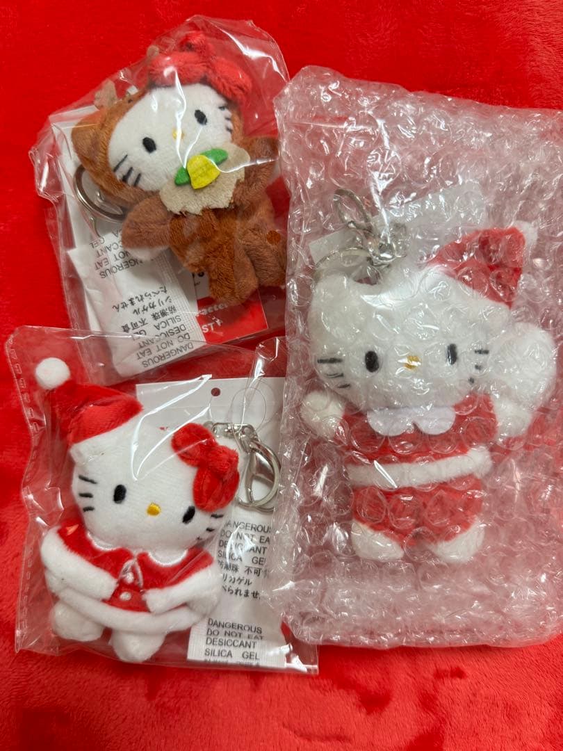 【匿名配送】キティ　トイキーホルダー　サンタ　トナカイ　ダニエル