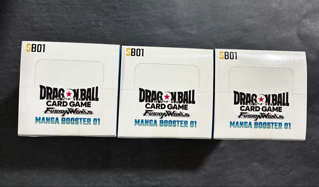 未開封BOX ドラゴンボールカードゲーム MANGA BOOSTER 01 3箱