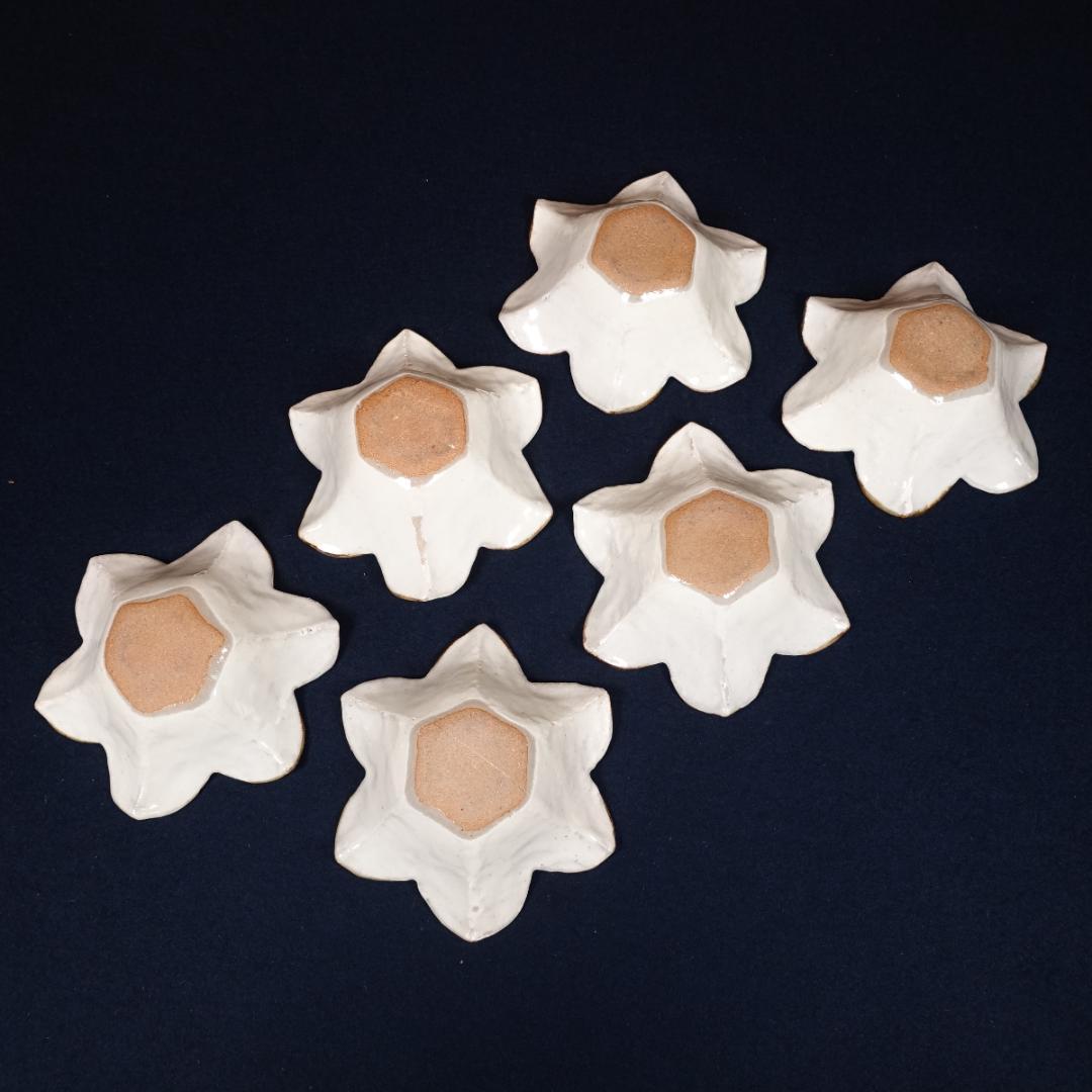 尾形乾山写しの逸品② 百合形向付6客