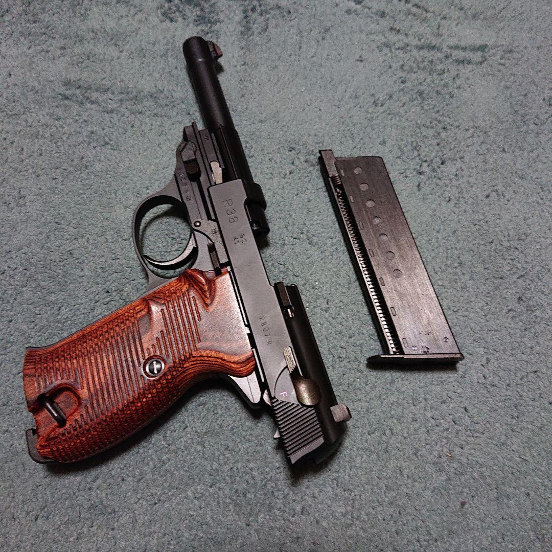マルゼン ワルサー P38 ac41 木製グリップ ガスガン