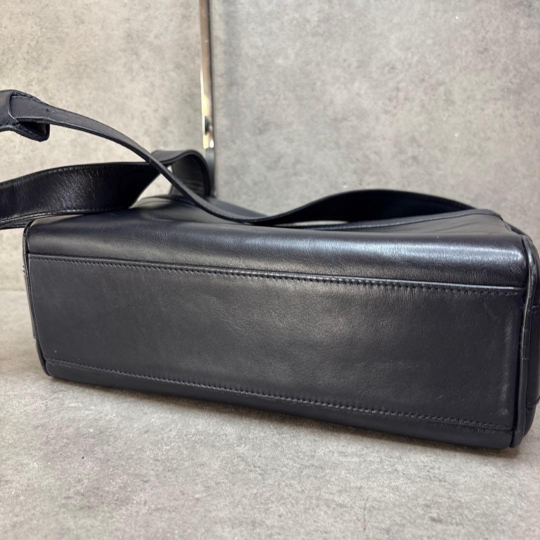 激レア美品！ヴィンテージ　1980s 公式JAL CA レザーショルダーバッグ