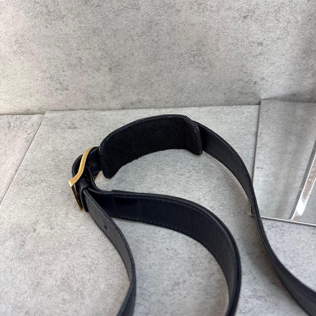 激レア美品！ヴィンテージ　1980s 公式JAL CA レザーショルダーバッグ