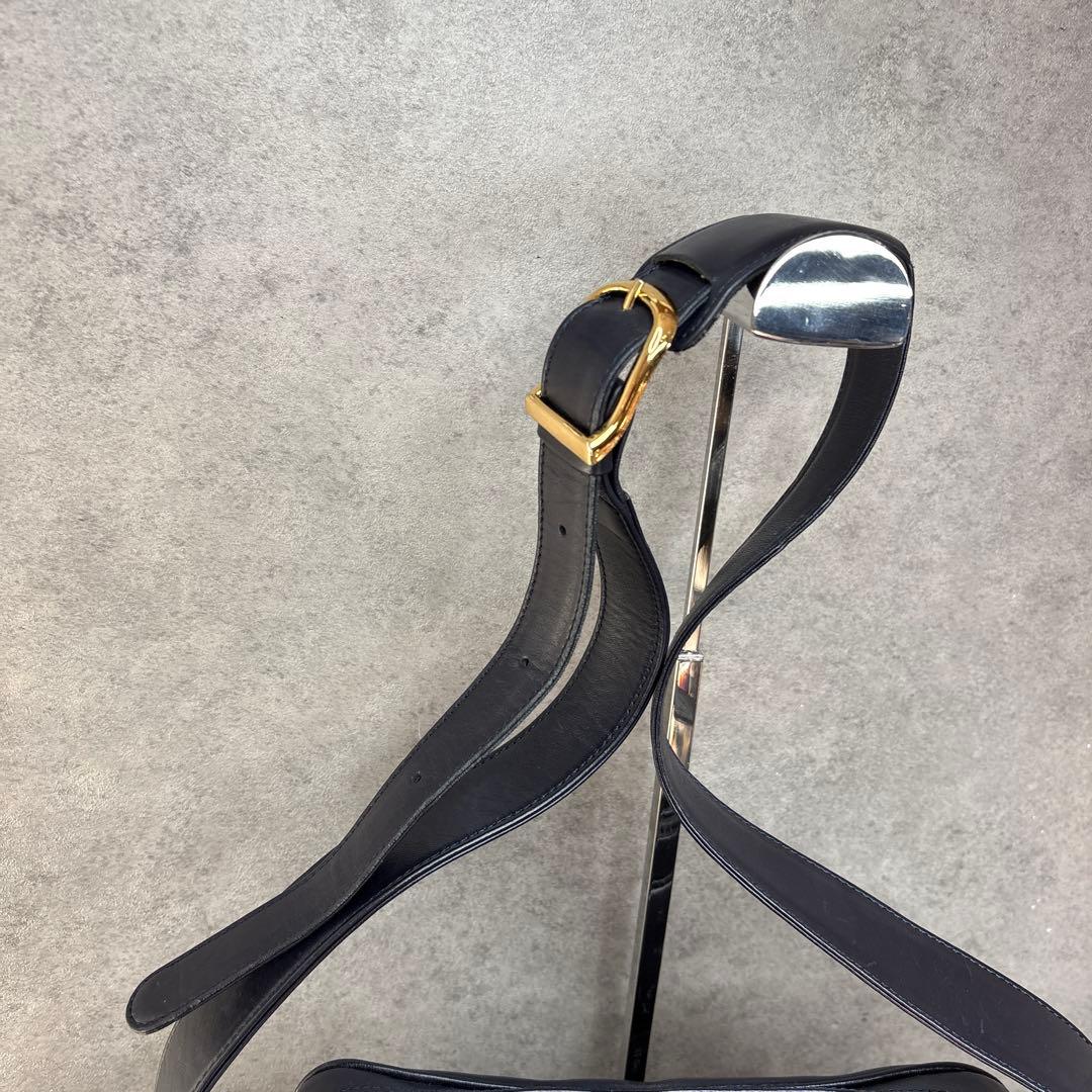 激レア美品！ヴィンテージ　1980s 公式JAL CA レザーショルダーバッグ