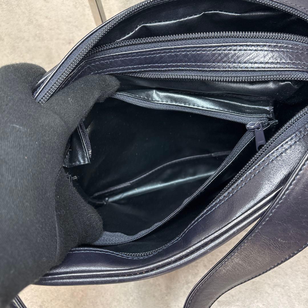 激レア美品！ヴィンテージ　1980s 公式JAL CA レザーショルダーバッグ