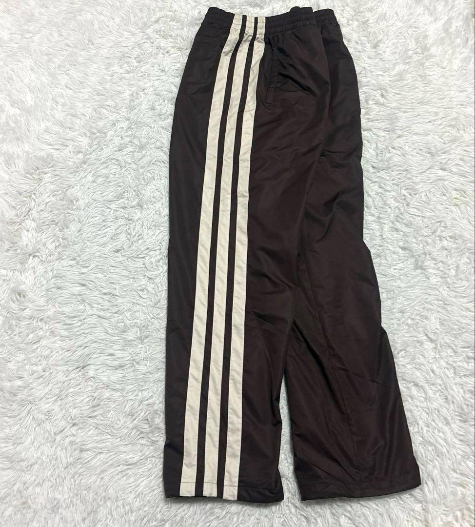 希少 アディダス 00's スリーライン　ワイド　ジャージパンツ 大きいサイズ