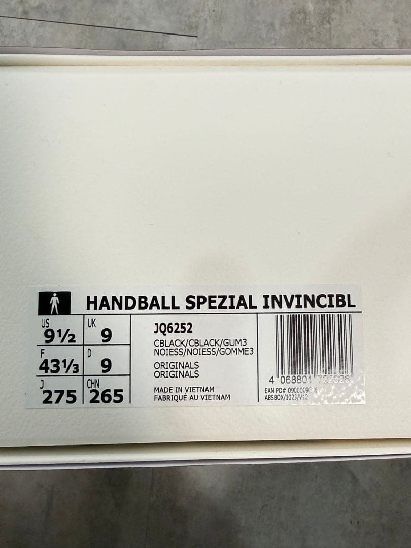 adidas Handball Spezial INVINCIBLE 黒27.5