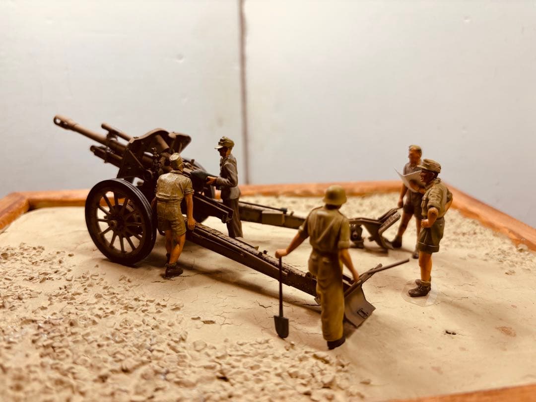 1/35 ドイツアフリカ軍団3tハーフトラック　105mm軽榴弾砲