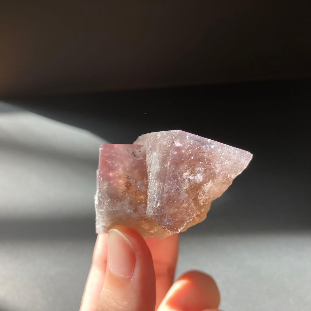 フローライト　レディアナベラ Sherry Twins Pocket 鉱物標本