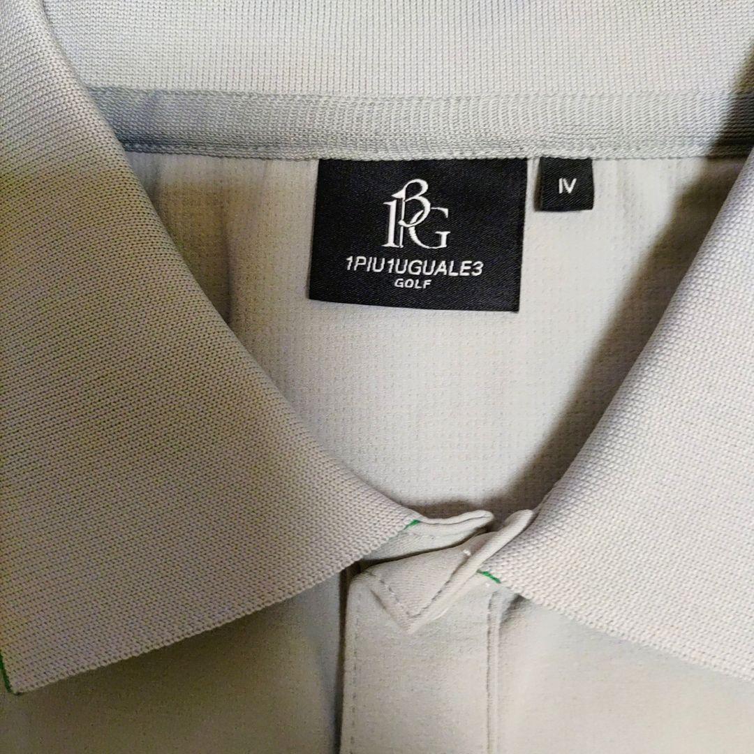 1PIU1UGUALE3 GOLF 長袖ポロシャツ グレー サイズM