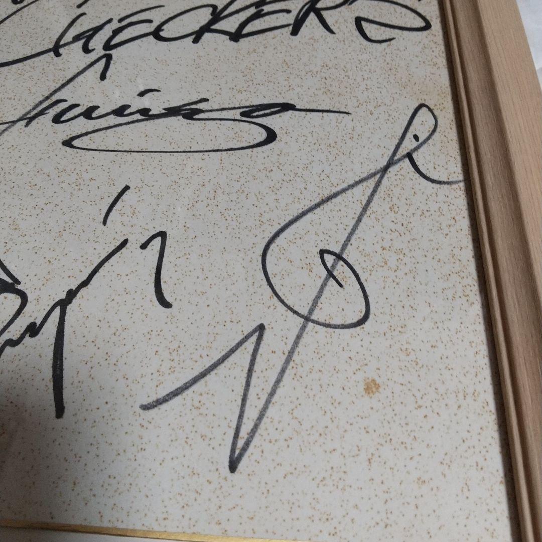 チェッカーズ　直筆サイン色紙