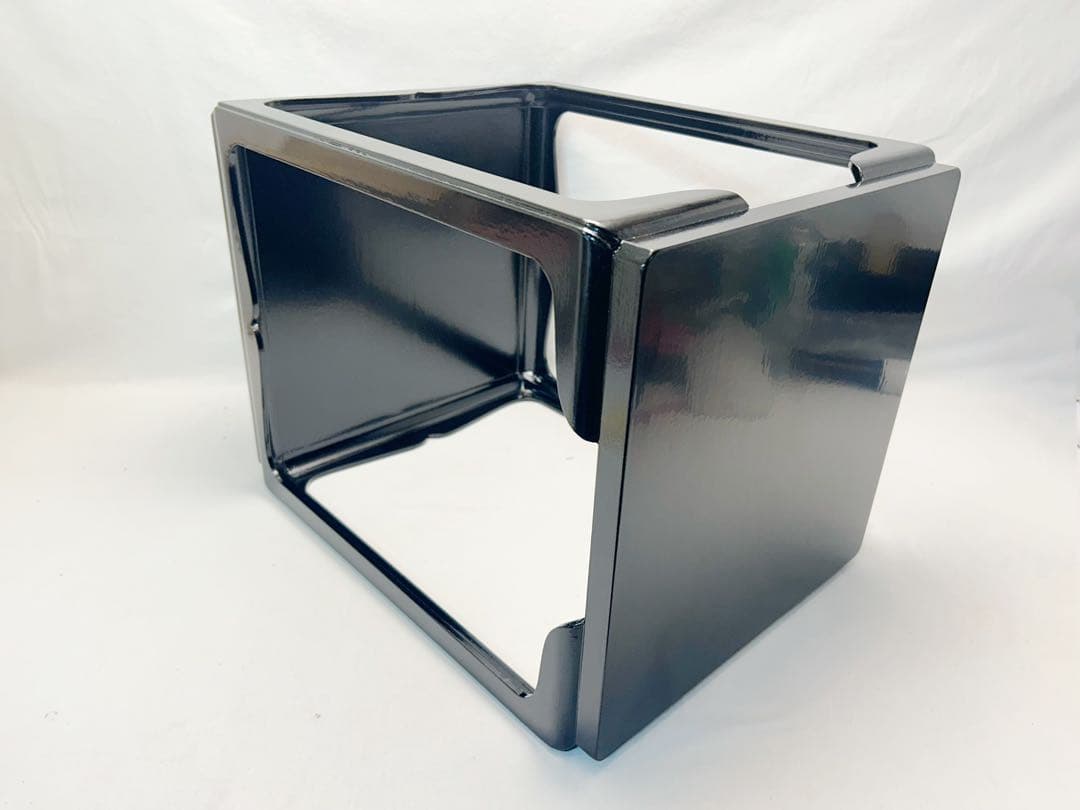 未使用 茶道具 宗章造 高麗卓 木製 黒一閑 宗旦好写 共箱