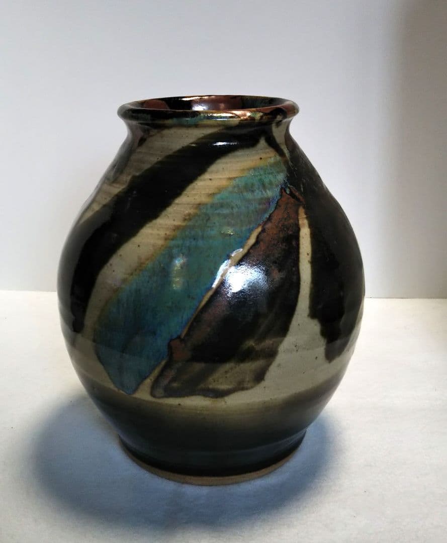 花瓶/骨董 益子焼 花瓶/花瓶/茶道具