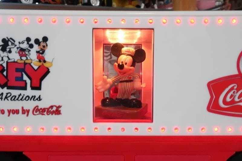 絶版★コカコーラ ディズニー コラボ ミッキーマウス トラック トレーラ 電飾