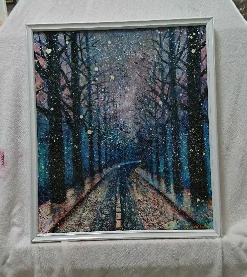 油絵 絵画 孟冬