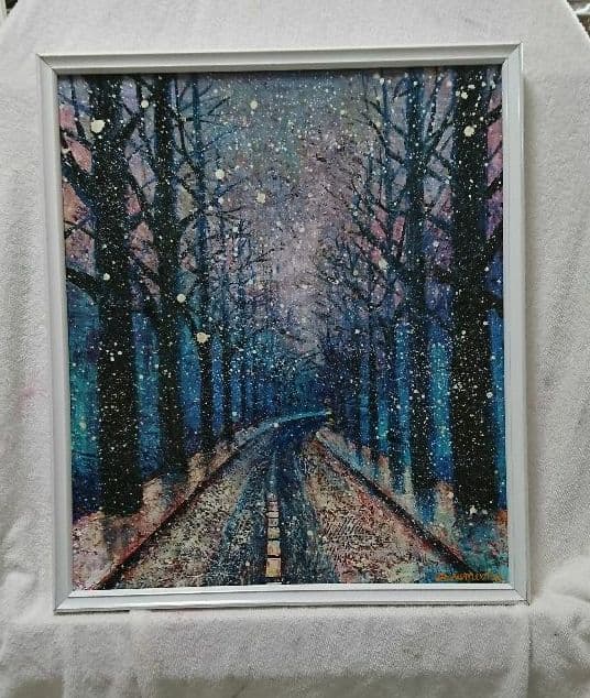 油絵 絵画 孟冬