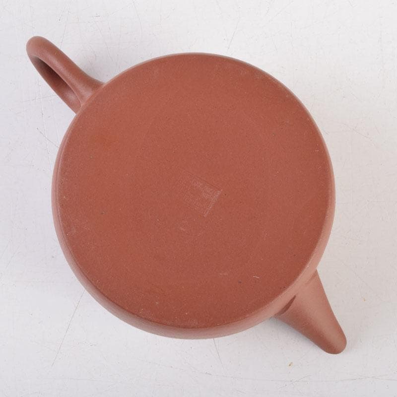 中国　荊渓恵孟臣製　紫砂　朱泥　急須　茶壷　V　9219