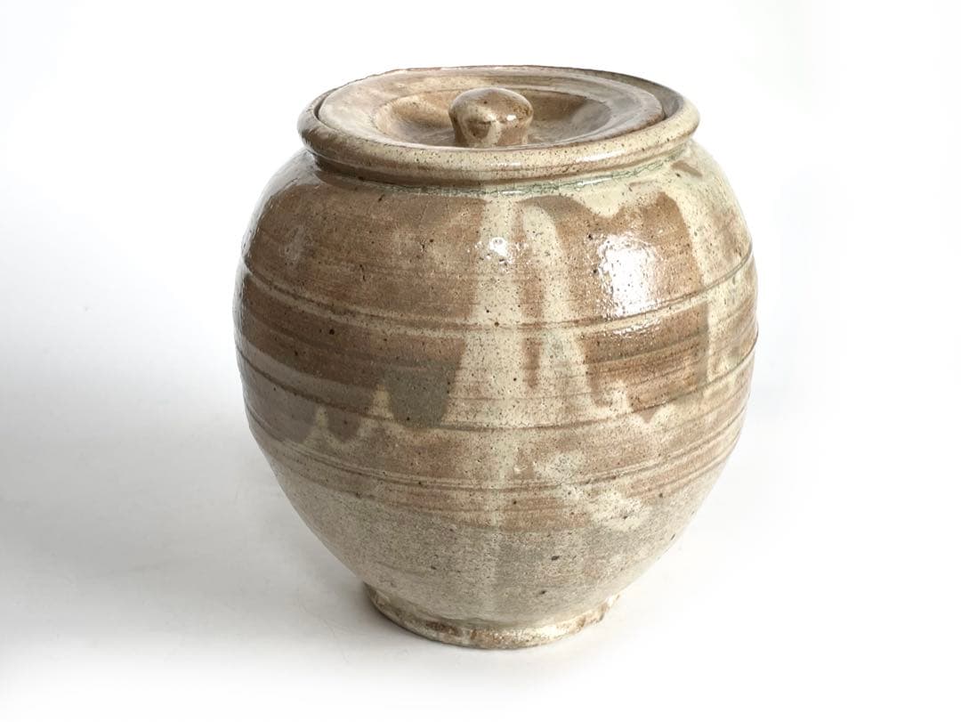 陶芸家　桃源窯　吉田喜彦　粉引　水指　茶道具　壺　師　荒川豊蔵