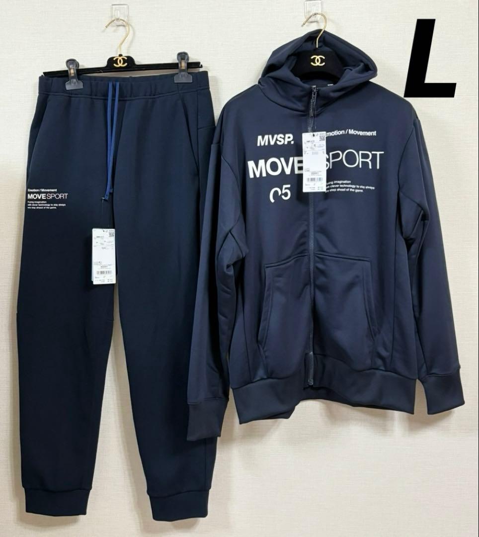 L ☆新品☆ デサント　Move Sport　S.F.TECH　上下セット　紺