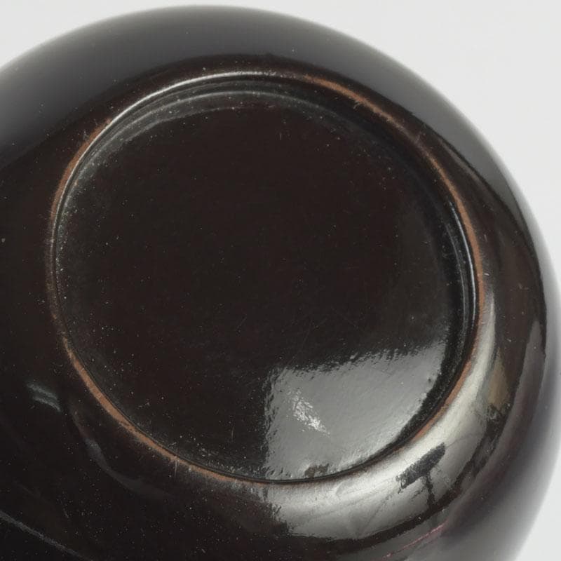 茶道具　黒漆　小棗　仕覆付　住山楊甫極め箱　V　9859