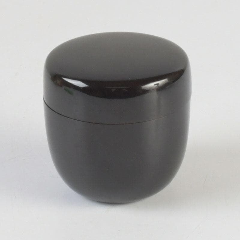 茶道具　黒漆　小棗　仕覆付　住山楊甫極め箱　V　9859